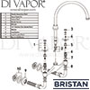 Bristan 1901 Wall Mounted Bridge Sink Mixer Tap Spares